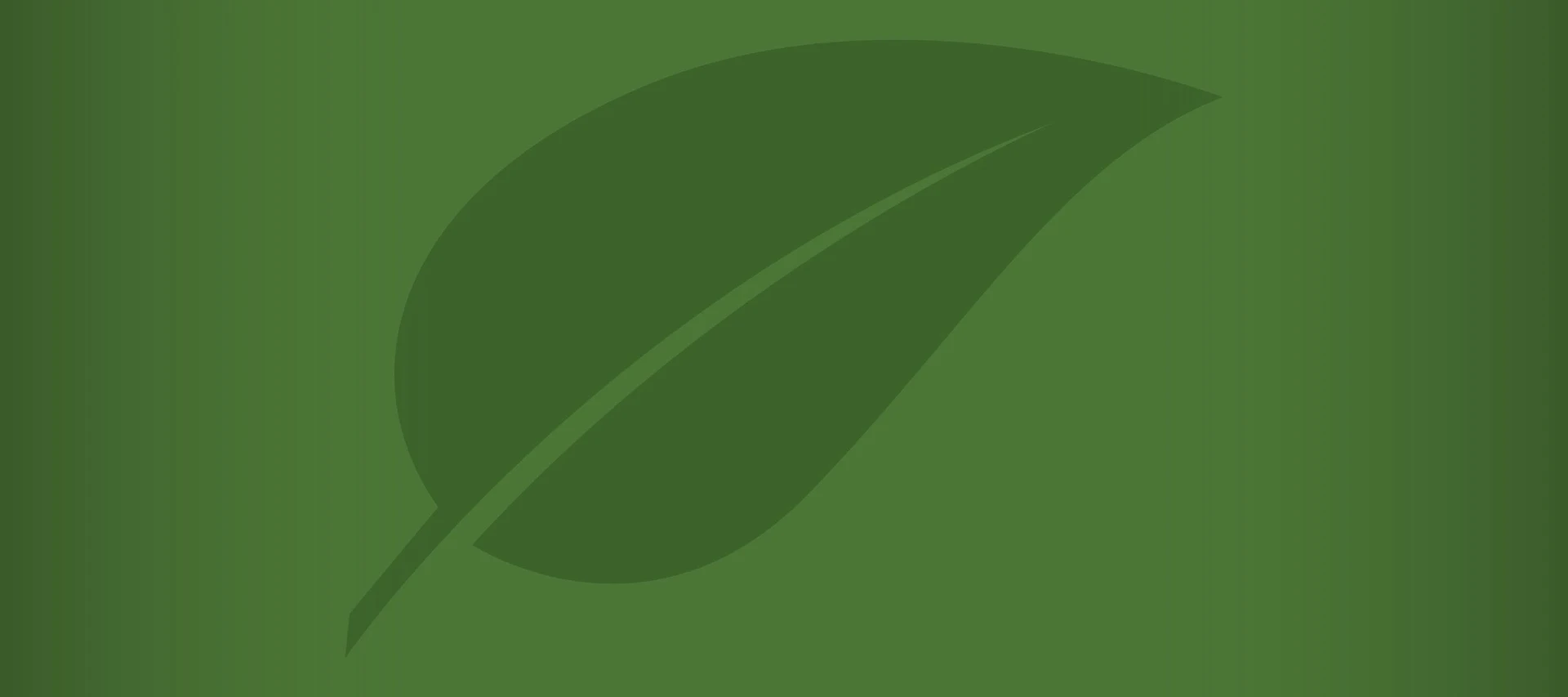 Green leaf illustration on green background
