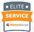 Elite Service Home Advisor badge.