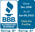 BBB Accredited Business logo.