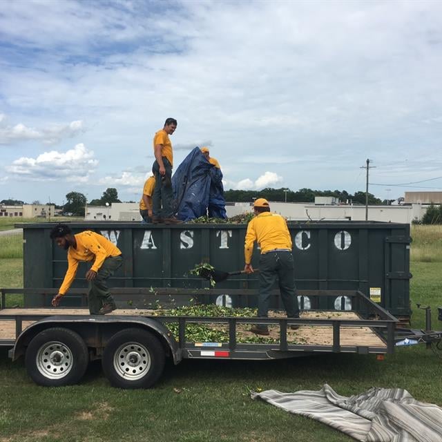 Employees engaged in the cleaning activities