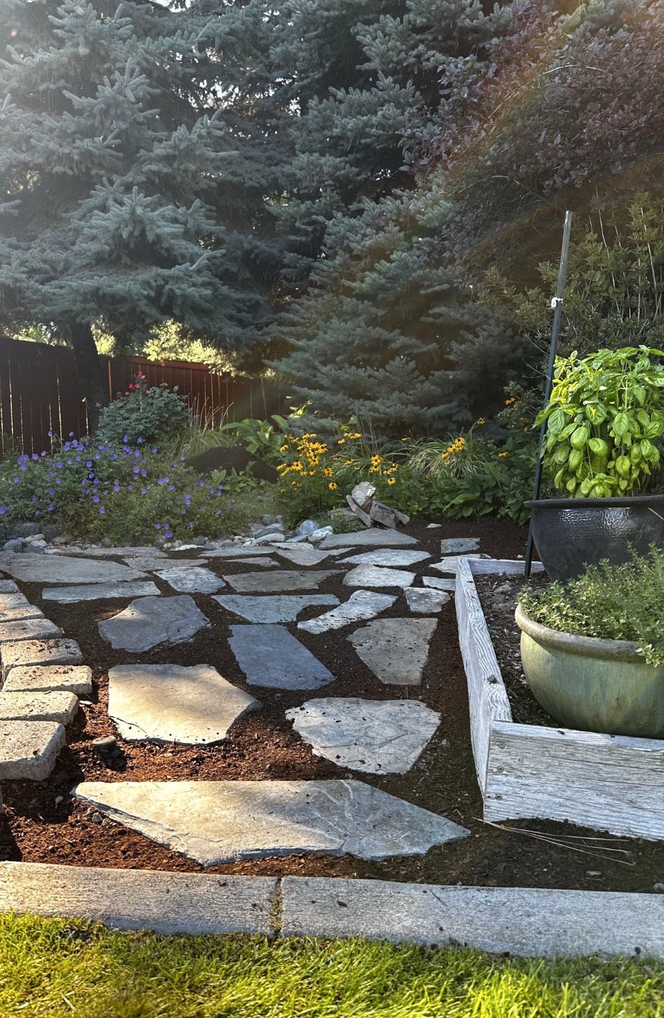 Flagstone Garden Path
