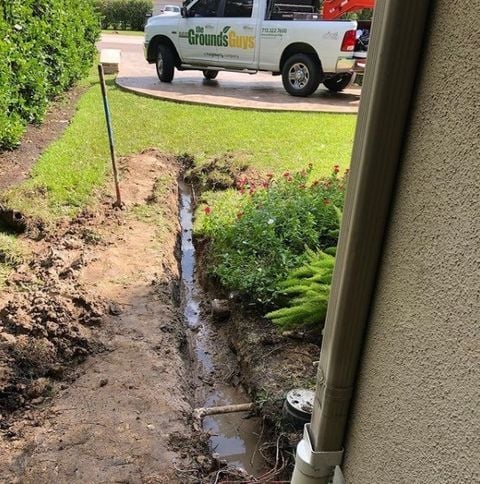 The Grounds Guys of East Wichita irrigation and drainage
