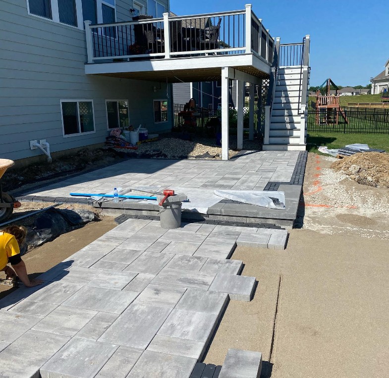 patio pavers by The Grounds Guys of Carmel, IN