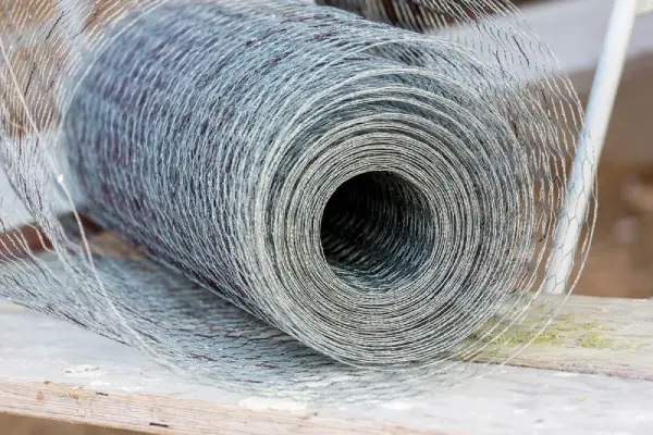 Roll of wide-mesh hardware cloth