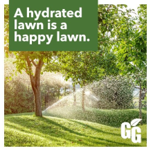 Grounds Guys - A hydrated lawn is a happy lawn.