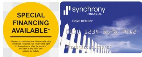 Synchrony Special Financing Available badge.